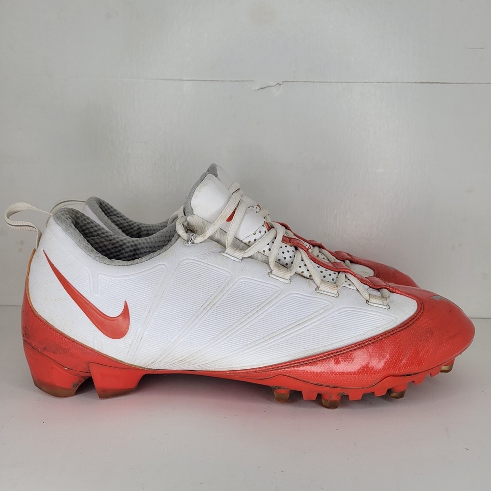 New Mens Nike Vapor Jet 4.2 TD Low Football Cleats White Orange size 14.5 Shoes